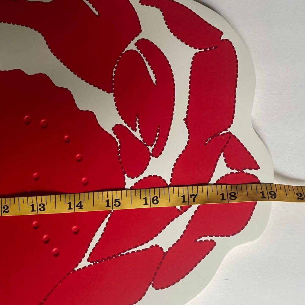 Crab shaped vinyl foam backed placemats sea critter ocean seafood red set of 4 - Picture 10 of 10